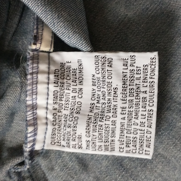 Benetton Baby Embroidered Chambray Sleeveless Dress 24 Months NWOT - Picture 7 of 7